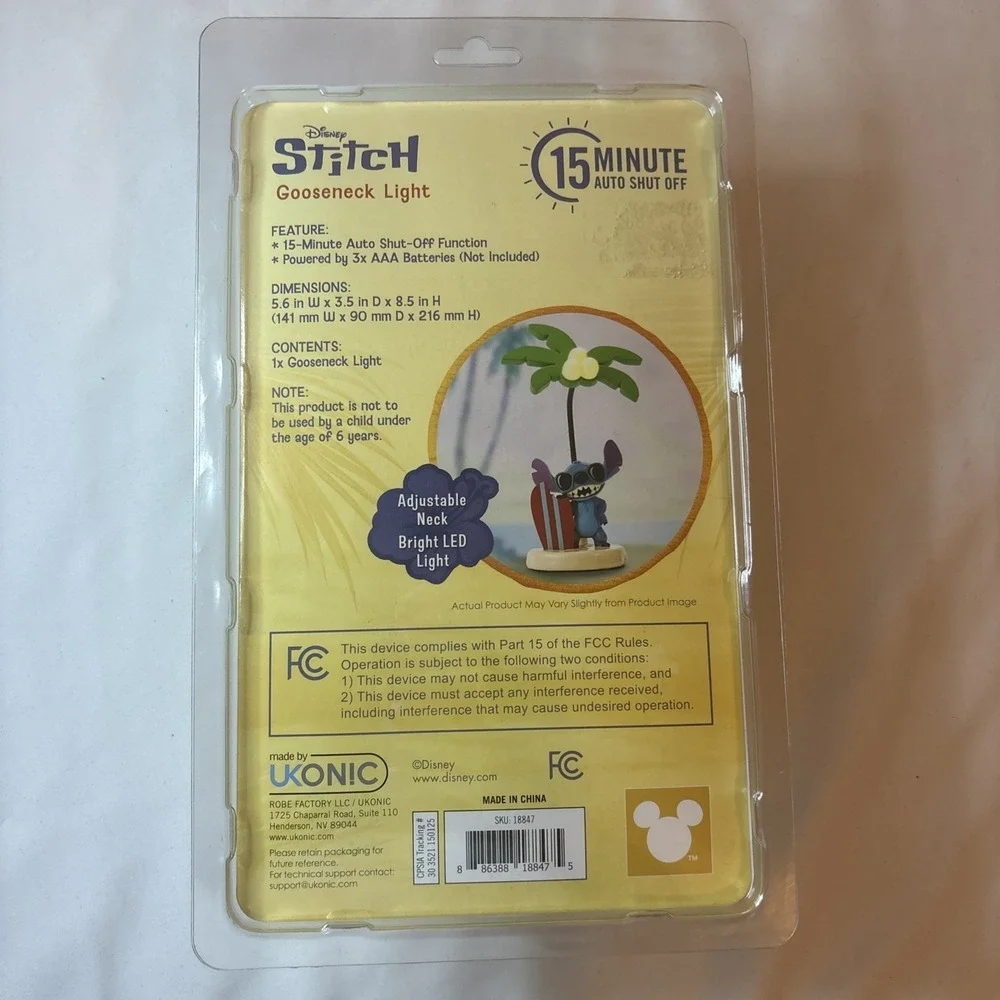 Disney Lilo & Stitch -‎ Stitch Coconut Tree Gooseneck Light
